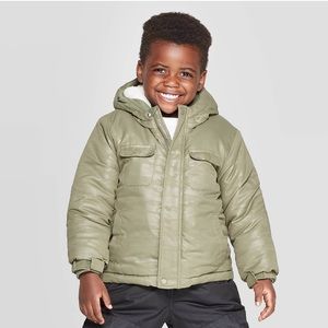 Cat & Jack Toddler Boy Puffer Coat Size 2T